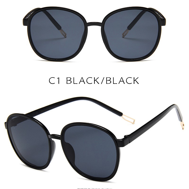 Kính mát tròn màu sắc ngọt ngào thiết kế theo phong cách Hàn Quốc thời trang dành cho nữ