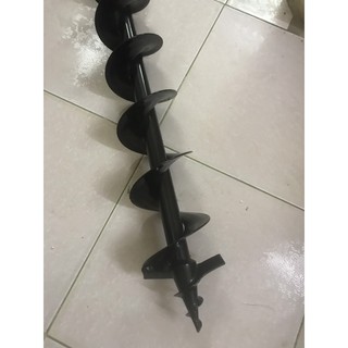 Mũi khoan đất đơn 100mm (cao 800mm)- máy khoan đất