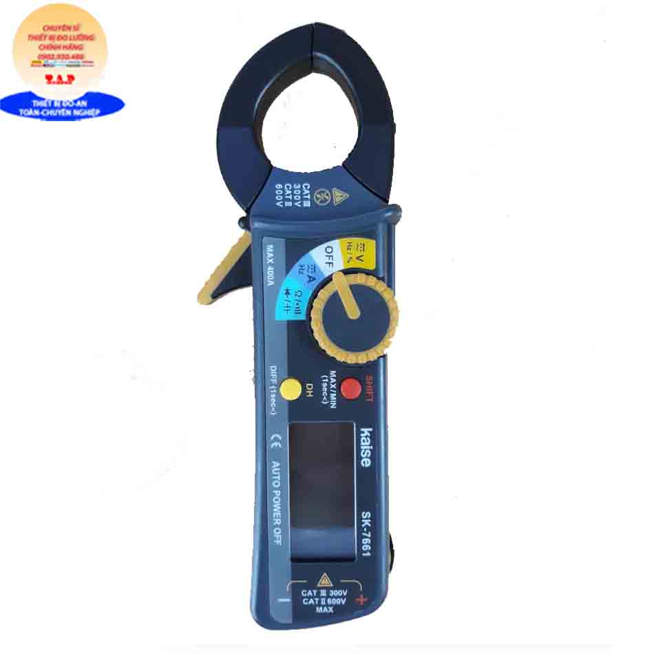 Kaise SK-7661 Ampe kìm đo dòng điện acdc 40A~400A Kaise 7661