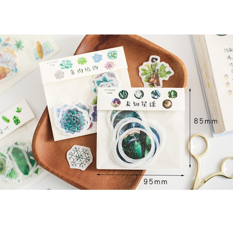 Bộ 32 miếng dán trang trí thiết kế sáng tạo