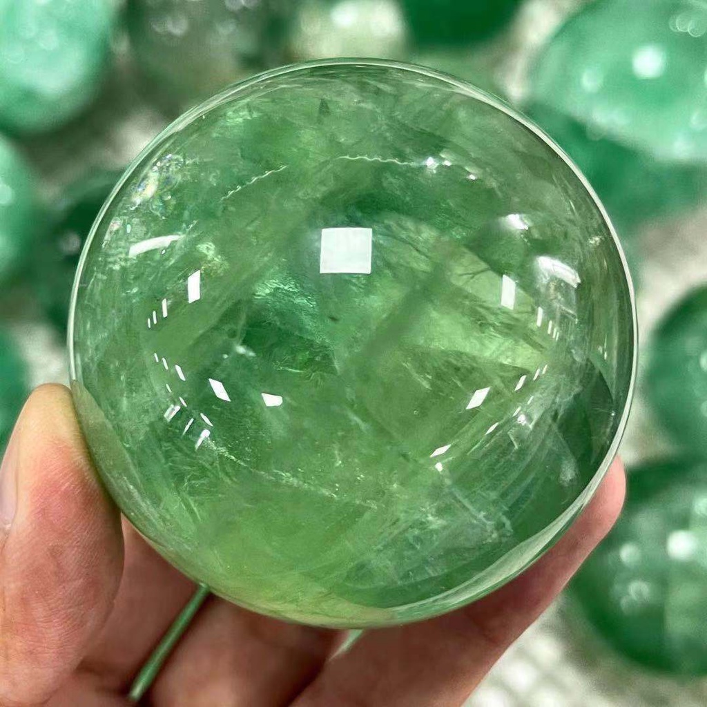 1 Viên Đá Fluorite Xanh Tự Nhiên 45-60mm Reiki
