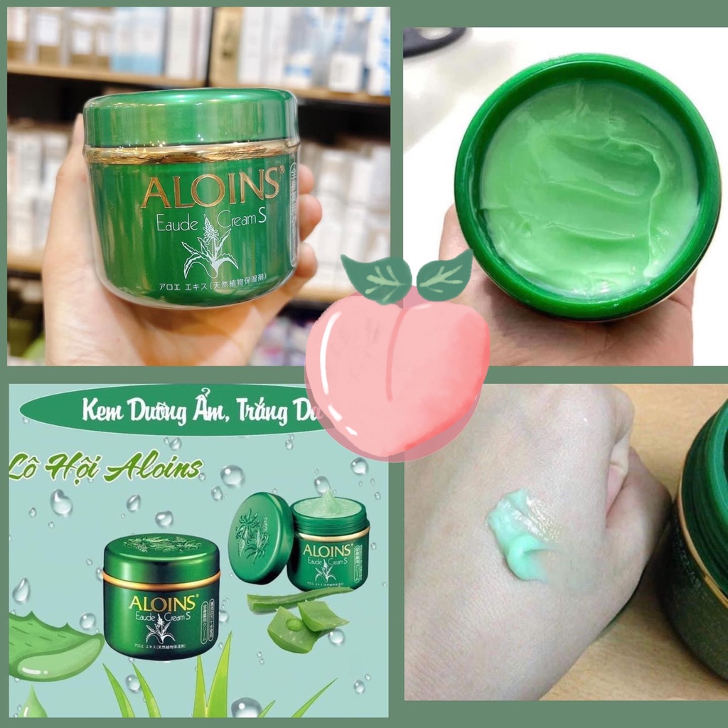 Kem dưỡng ẩm trắng da lô hội Aloins Eaude Cream S 185g Nhật Bản