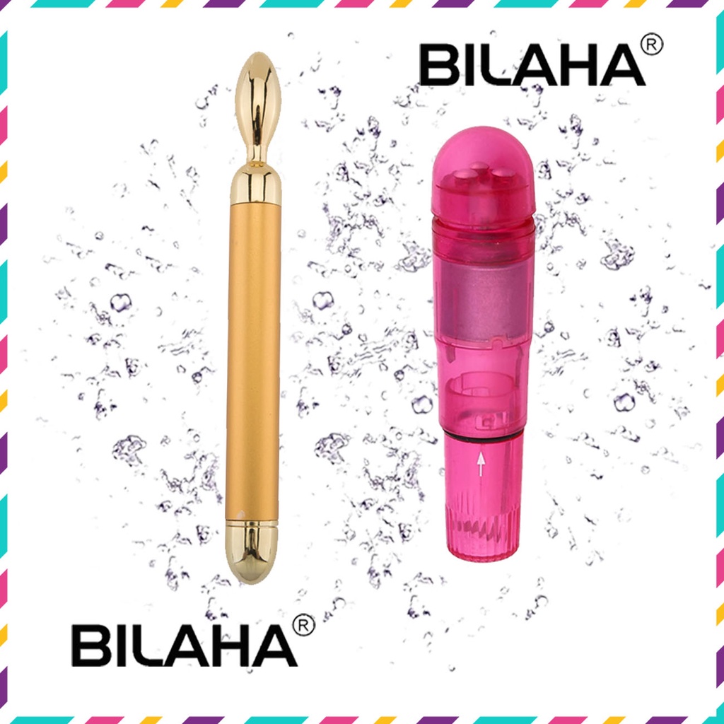 Combo 2 Máy massage rung giảm thâm mắt Gold 24k đa vị trí toàn thân body (Có Hàng Sẵn) - MASA1071