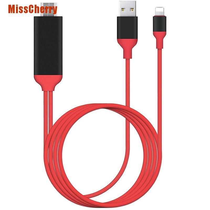 Cáp Chuyển Đổi 8 Pin Lightning Sang Hdmi Tv Av 2m Cho Iphone 7 7 + 6 6s 5 5s Ipad