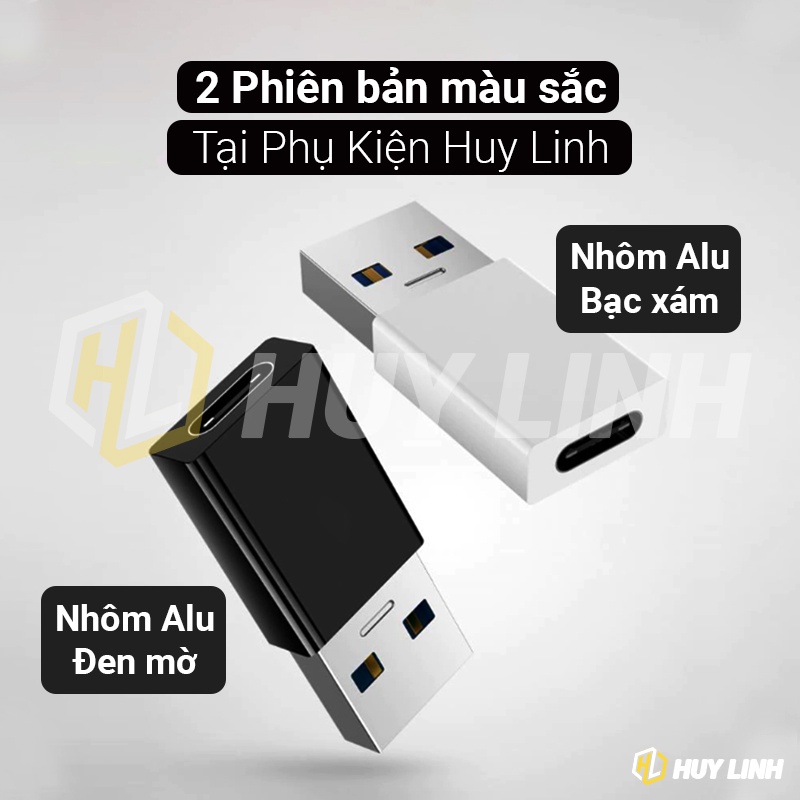 Jack chuyển USB 3.0 sang Type C nhận DAC nghe nhạc cho Máy tính, Laptop, Sạc dự phòng HL1461