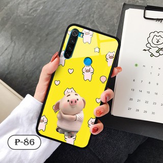 Ốp lưng kính 3D Xiaomi Redmi Note 8-cute
