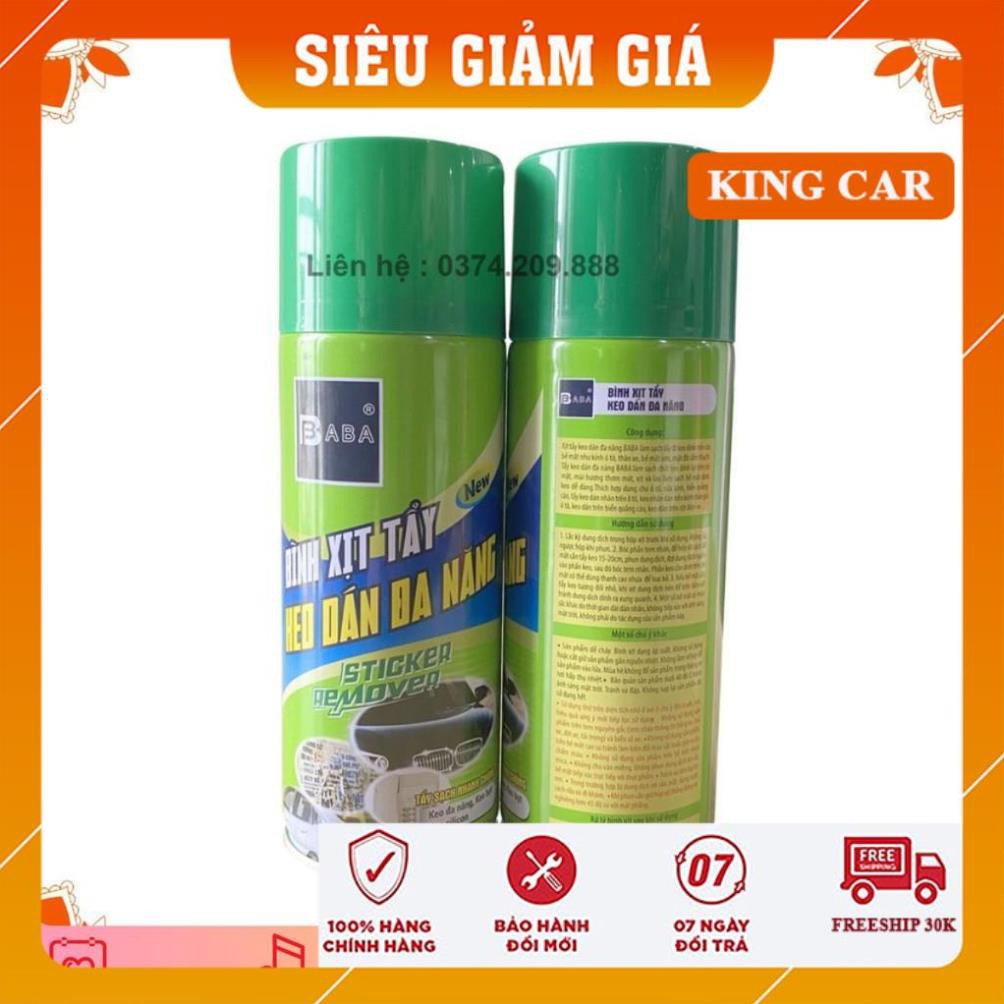 Bình xịt vệ sinh ô tô tẩy vết băng dính, nhựa đường - Dung dịch tẩy keo - Shop KingCar