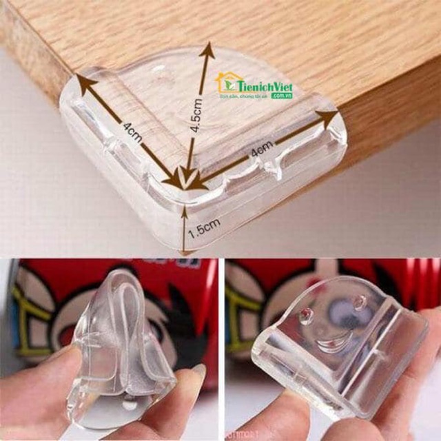 Sét 8 chiếc bọc góc bàn Silicon hàng chuẩn
