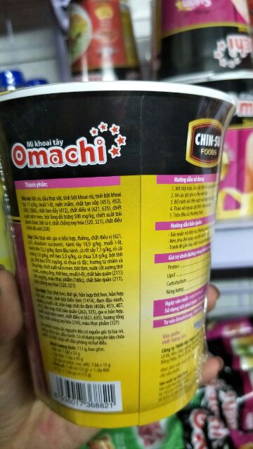 Mì Omachi cây thịt thật vị sườn 45g
