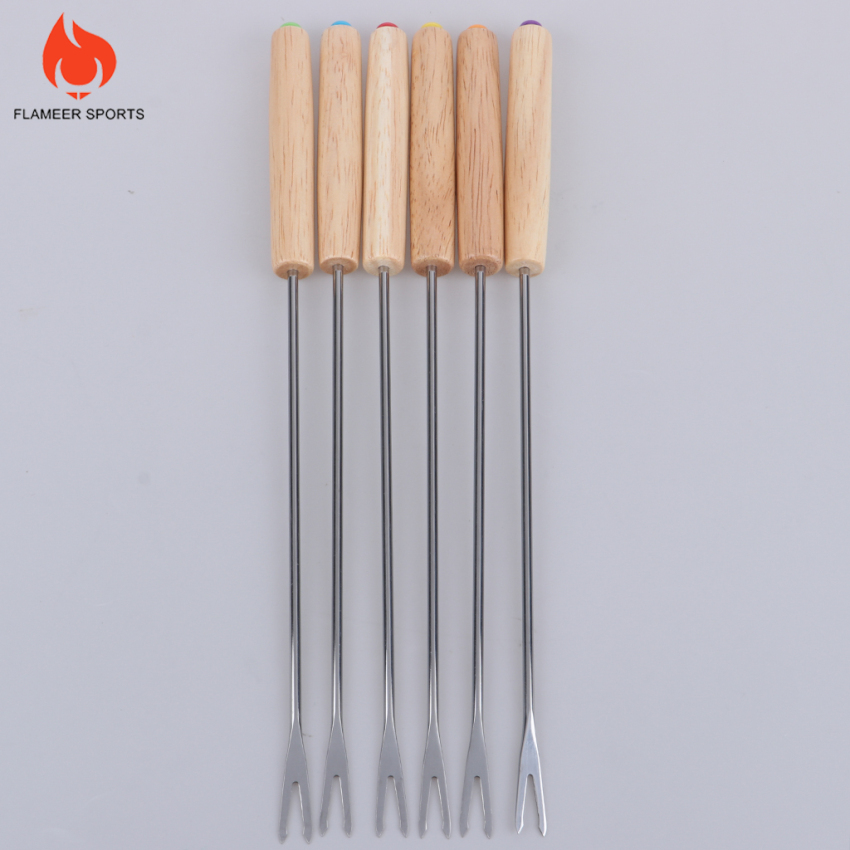 Set 6 Xiên Nướng Bbq Bằng Thép Không Gỉ