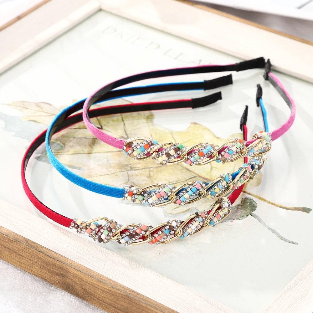 Cài tóc HAIMEIKANG thiết kế đơn giản đính hạt đá cá tính cổ điển thời trang