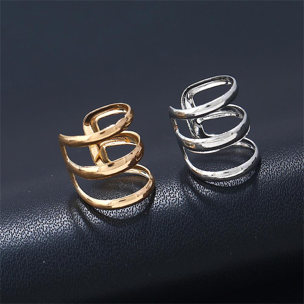 2Pcs Gift Party Fashion Jewelry Ear Clip No Pierces Cuff Earrings