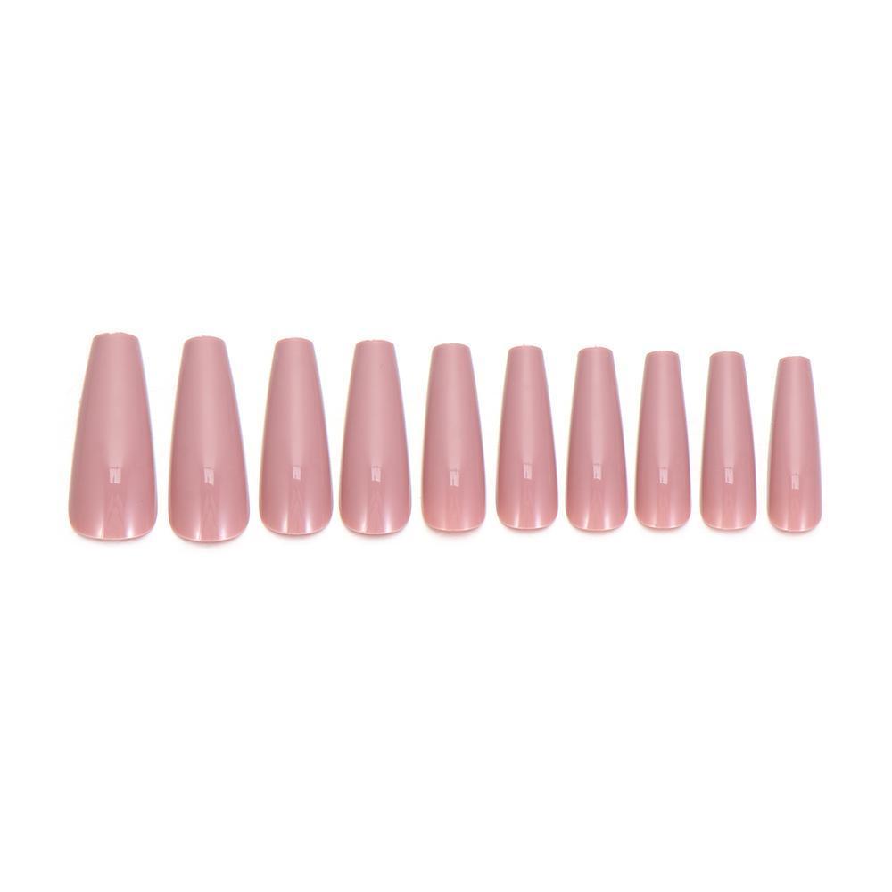 Set 100 Móng Tay Giả Che Phủ Toàn Diện Màu Sắc Tinh Khiết Trang Trí Cho Nữ