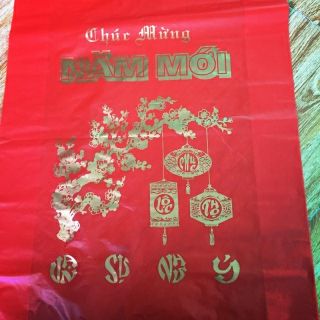 1kg Túi nilon tết Chúc mừng năm mới hàng đẹp / túi quà biếu