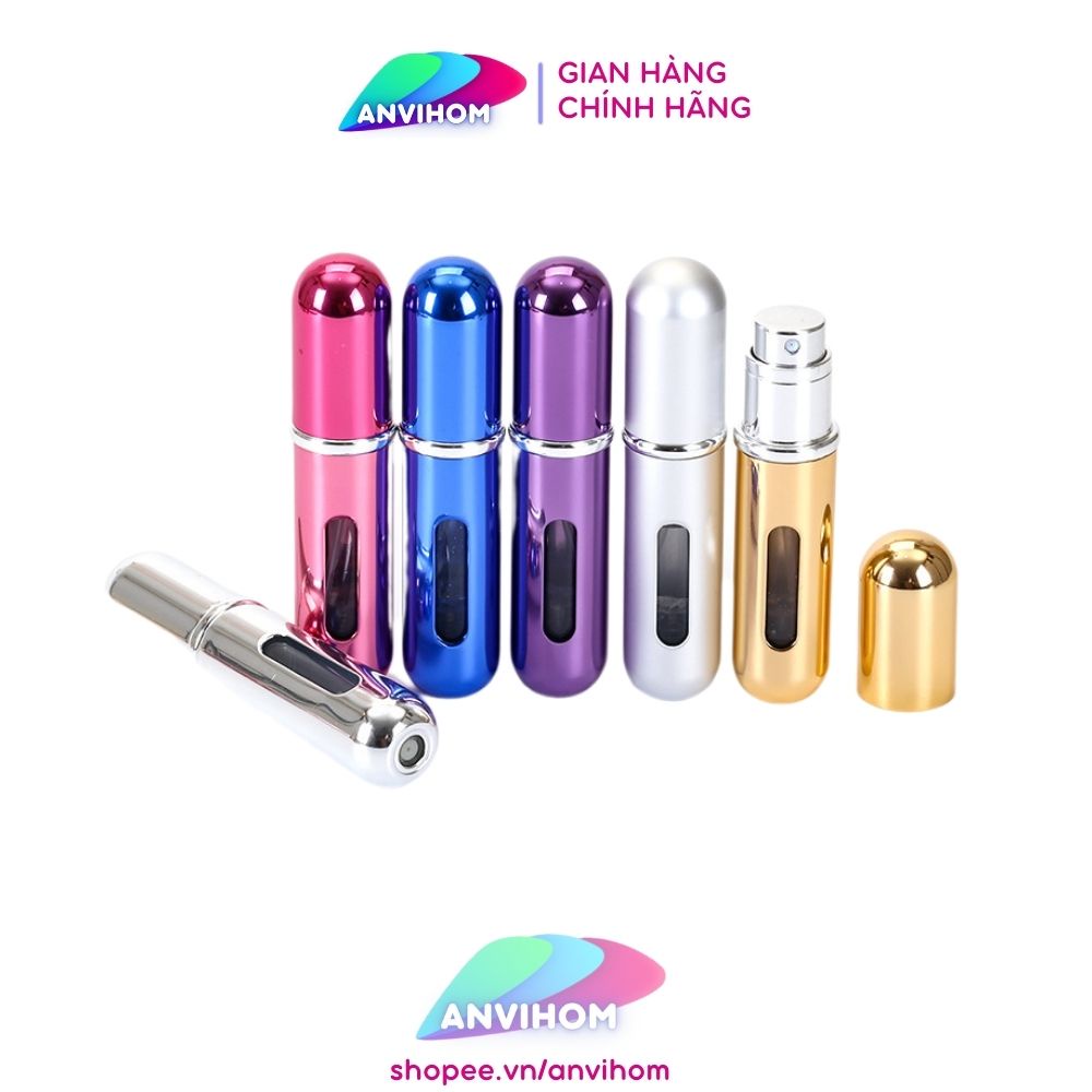 COMBO 10 Chai chiết nước hoa 5ml tự động dạng xịt NHIỀU MÀU BÓNG LẤP LÁNH  ANVIHOM