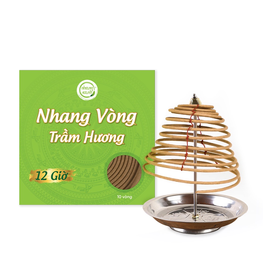 Nhang vòng trầm hương Nhang Xanh - Tỏa hương thơm 12h