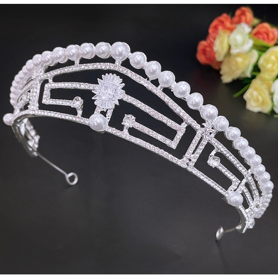 Vương miện cô dâu phong cách cổ điển Hi Lạp mới Giangpkc 6/2022 Phụ kiện cưới Giang