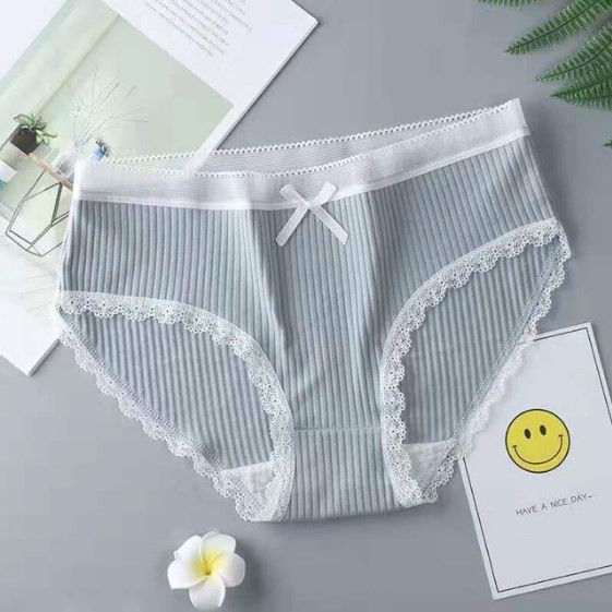 Combo 5 quần lót nữ tăm tre kháng khuẩn cotton cao cấp cạp lưới viền ren phối nơ xinh.