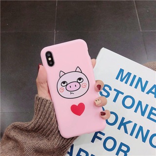 Ốp heo hồng tim đỏ 🐷❤️- Ốp IPHONE
