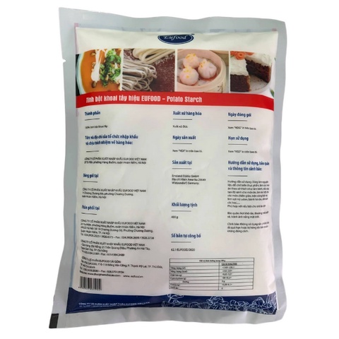 Tinh bột khoai tây hiệu Eufood gói 400g