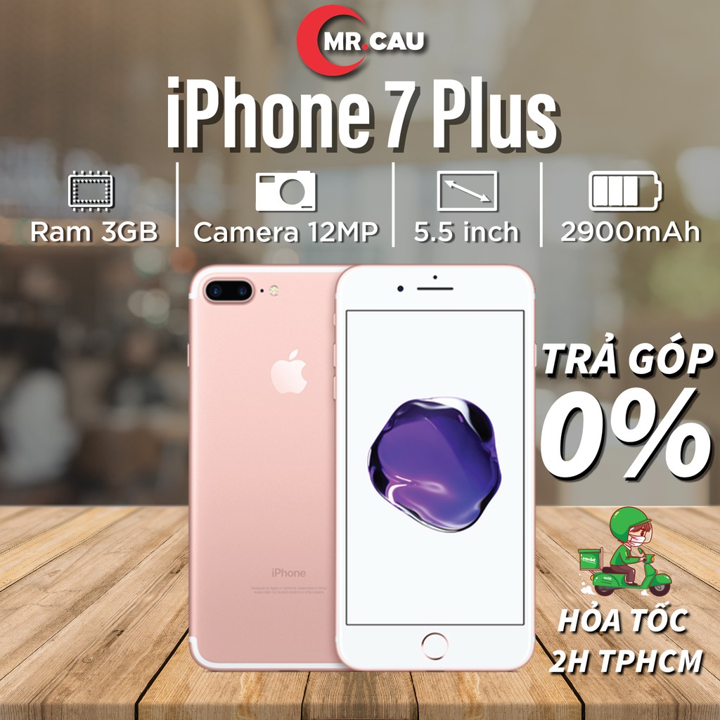 Điện thoại iPhone 7 PLUS - 128G Quốc Tế Chính Hãng Apple Đẹp Keng 99% FREESHIP - MRCAU