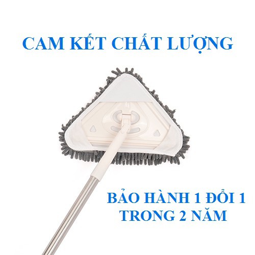 Cây lau đa năng hinh tam giác xoay 180 độ