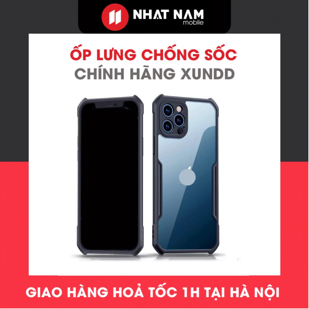 Ốp lưng chống sốc iPhone XUNDD, full mã từ iphone 7-14 Promax, Bảo vệ cả Camera, màn hình.