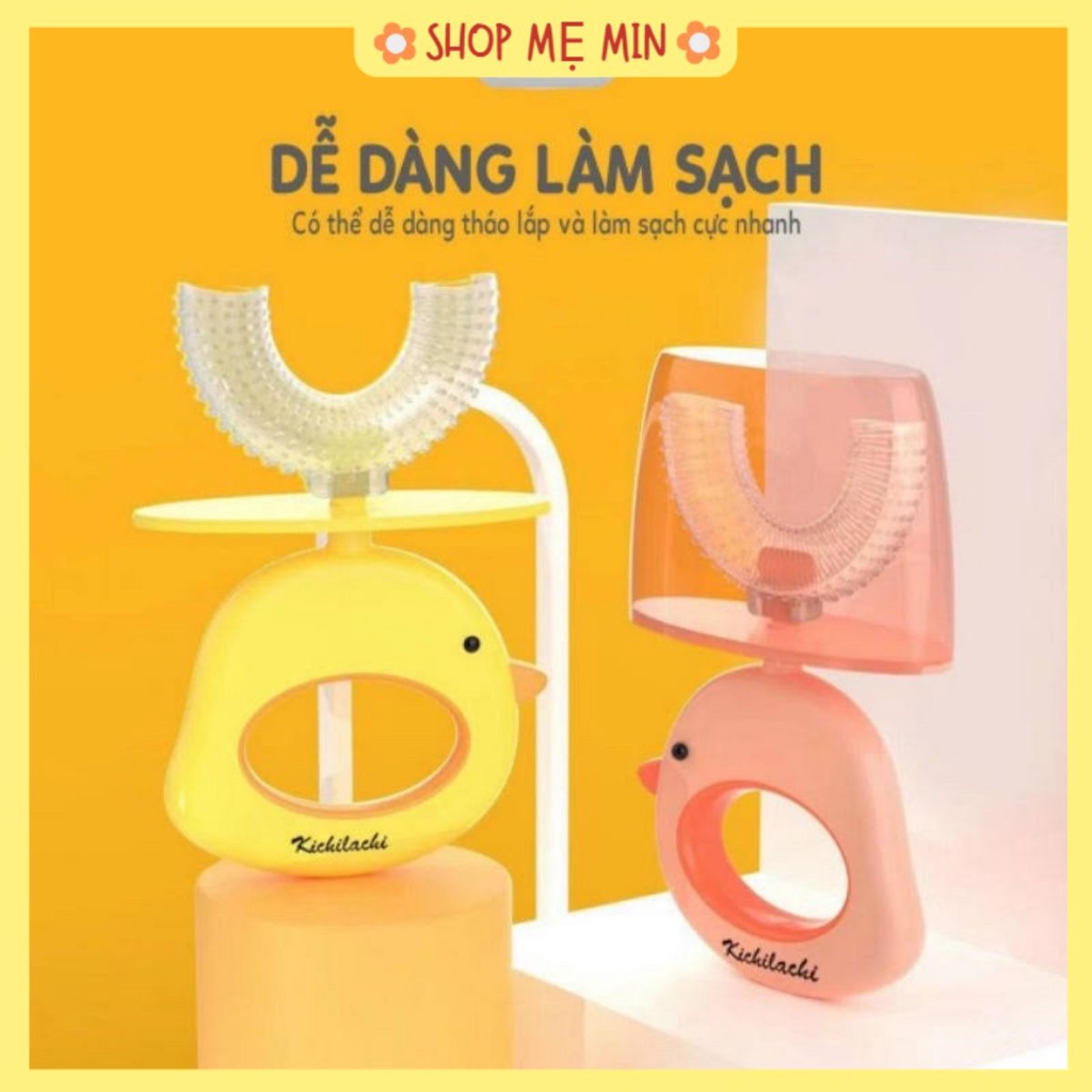 Bàn chải đánh răng chữ U cho bé Kichi