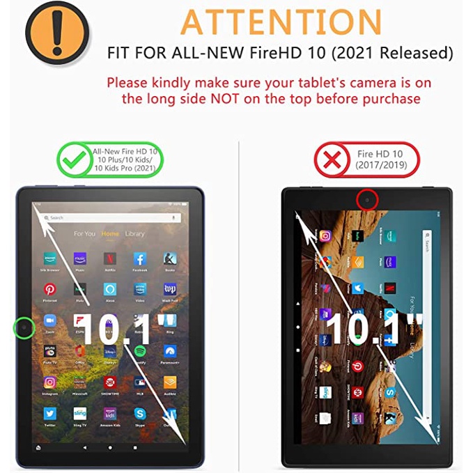 Kính Cường Lực Bảo Vệ Màn Hình Cho Amazon Fire HD 10 / Fire HD 10 Plus / Fire HD 10 Kids / Fire HD 10 Kids Pro Tablet 10.1 Inch