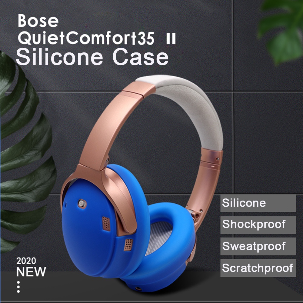 Vỏ Bảo Vệ Hộp Sạc Tai Nghe Bose Quiet Comfort QC 35 QC35 II Bằng Silicon Chống Thấm Mồ Hôi Có Thể Tá