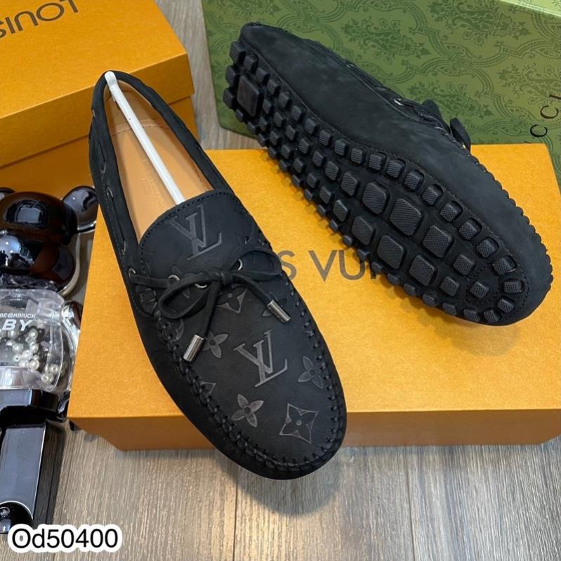 Giày mọi LV Da Nhung Cao Cấp Full box - Giày lười nam cao cấp - Có Hộp Tặng Kèm | BigBuy360 - bigbuy360.vn