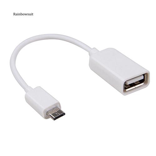 Dây Cáp OTG Chuyển Đổi Từ Đầu Cắm Micro USB Sang Cổng Cắm USB 2.0 Cho Samsung S3 S4
