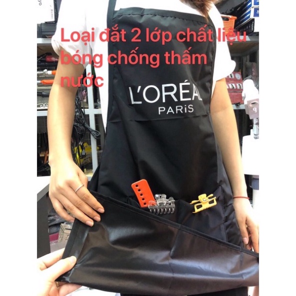 Tạp Dề làm hóa chất 2 Lớp Chống Thấm Tuyệt Đối 100% Trượt Nước Ngay Bề Mặt - Áo thợ