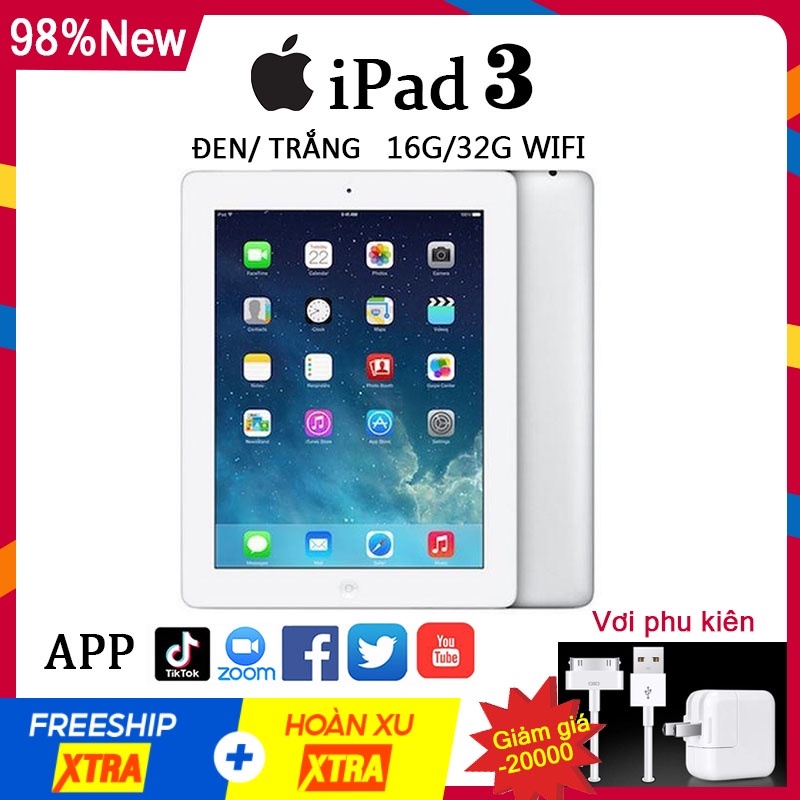 máy tính bảng Pad 3 Chính Hãng tablet 16G/32G Wifi Quốc tế Máy tính bảng cũ giá rẻ Bảo hành 12 tháng