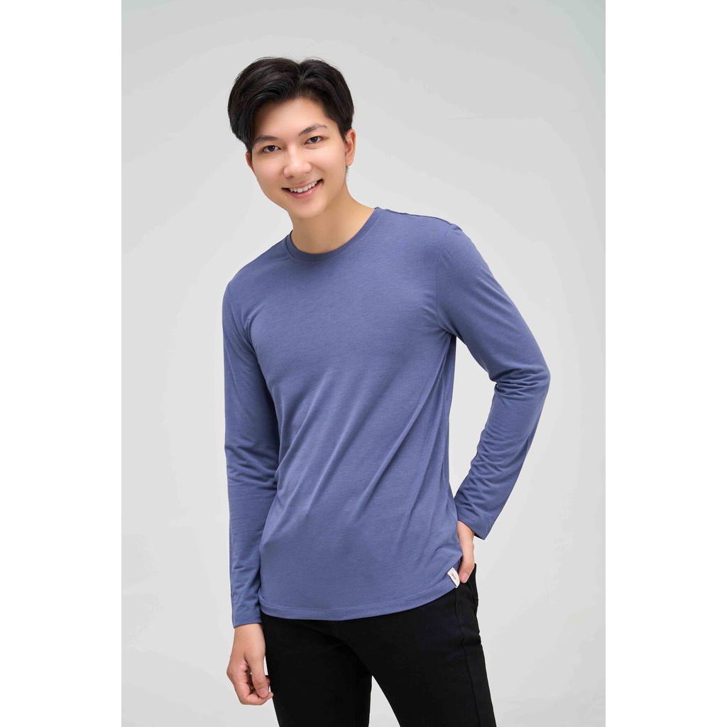 Áo Thun Nam YODY Dài Tay Giữ Nhiệt Cổ Tròn Dáng Basic Thể Thao ATM4075