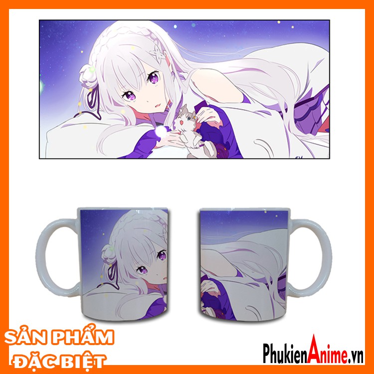 Shop Anime HCM - Ly/ cốc sứ in hình Anime Rezero - Emilia