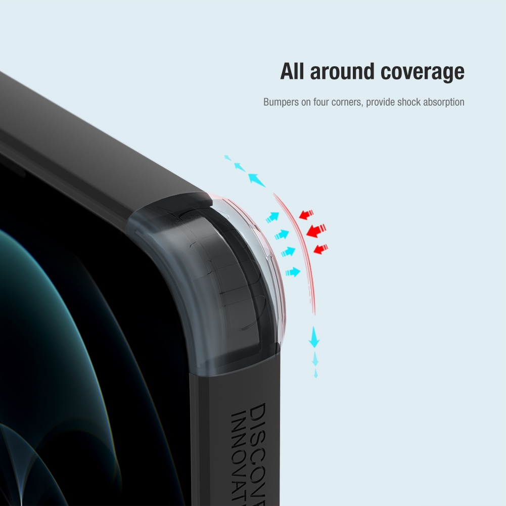 Ốp điện thoại Nillkin tpu + pc siêu mỏng mặt nhám chống sốc/ dấu vân tay thích hợp cho iPhone 13 Pro Max/ 13 Pro/ 13