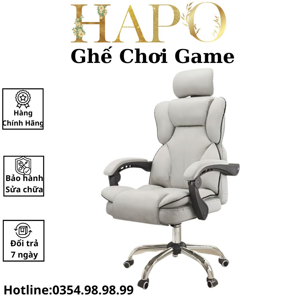 Ghế Chơi Game Gaming, Ghế Gaming Cao Cấp Dành Cho Game Thủ, Live Stream ( chân kim loại)