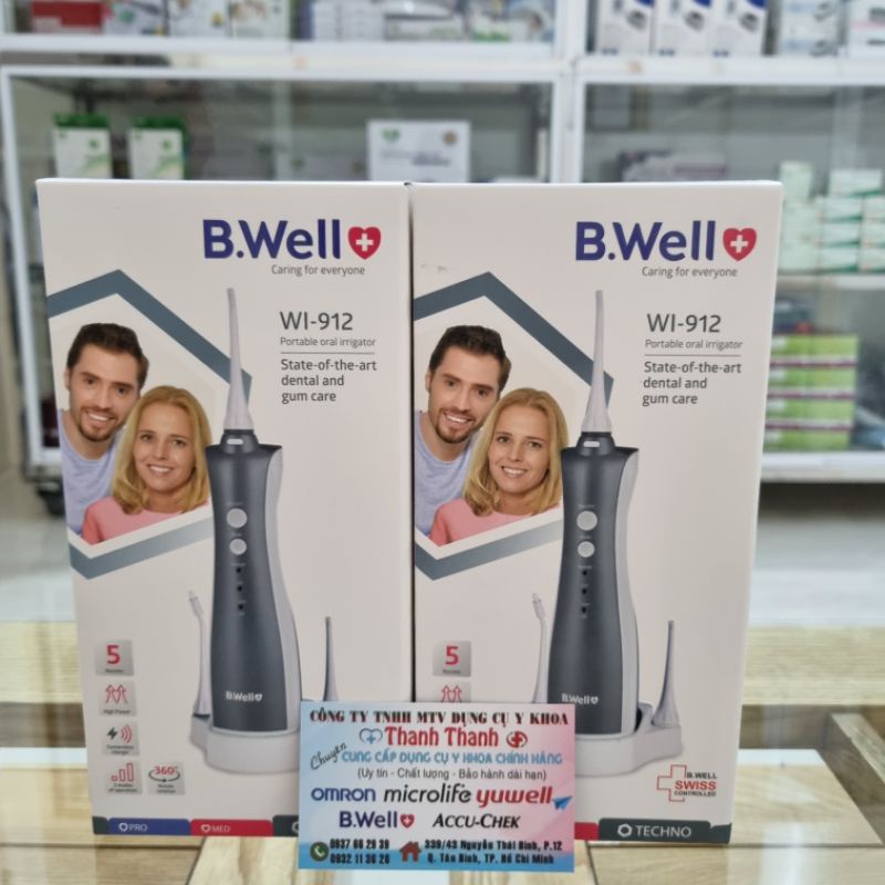 Máy tăm nước B.Well Swiss WI-912 chính hãng Thụy Sỹ - Bảo hành 2 năm