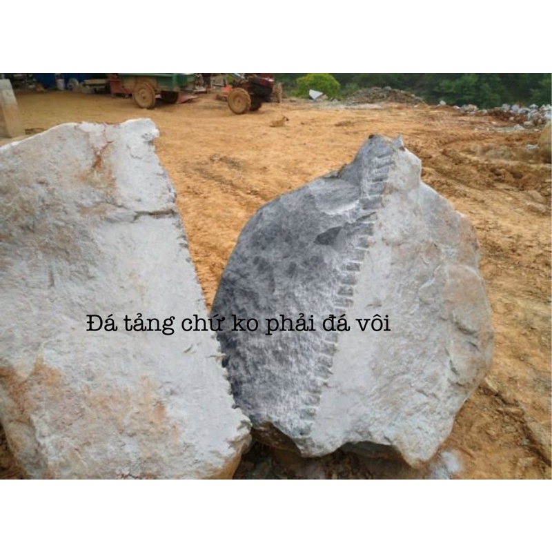 Cối đá tảng nguyên khối nặng trịch