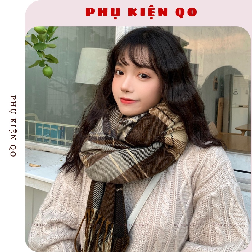 Khăn choàng Cashmere cao cấp Nam Nữ mềm mịn K03