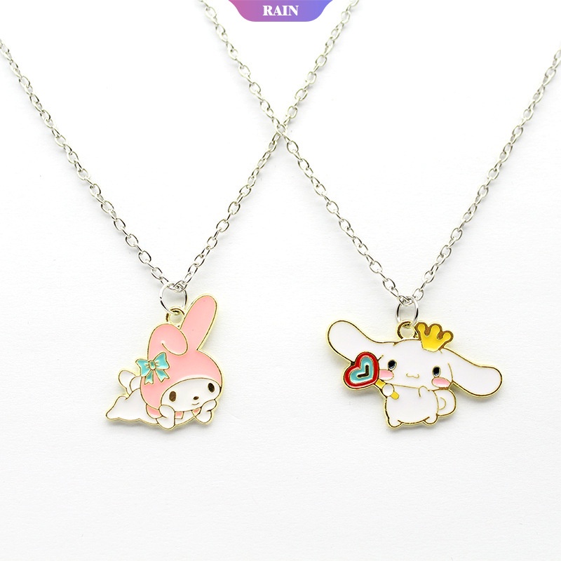 Vòng Cổ Mặt Hoạt Hình Cinnamoroll My Melody Sanrio Dễ Thương Làm Quà Tặng Ngày Lễ Tình Nhân Cho Bé Gái