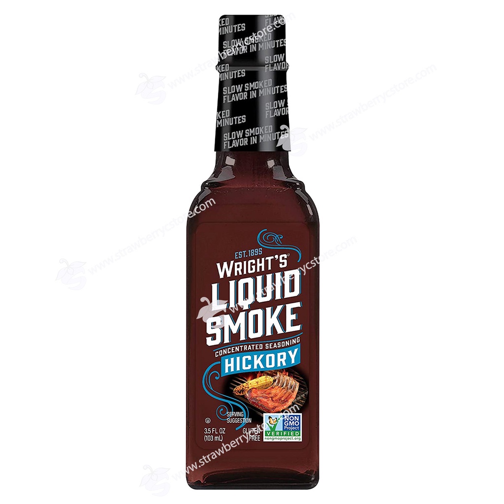 Nước Sốt Xông Khói Ướp Đồ Nướng BBQ Cô Đặc Wright's Hickory Liquid Smoke Concentrated Seasoning, Cha