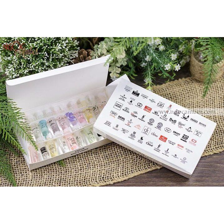 [HOT DEAL] Hộp Trắng 20 Chai Nước Hoa Test Mini Lọ 2ml - Set Nước Hoa 20 Chai Đa Dạng Mùi Hương | BigBuy360 - bigbuy360.vn