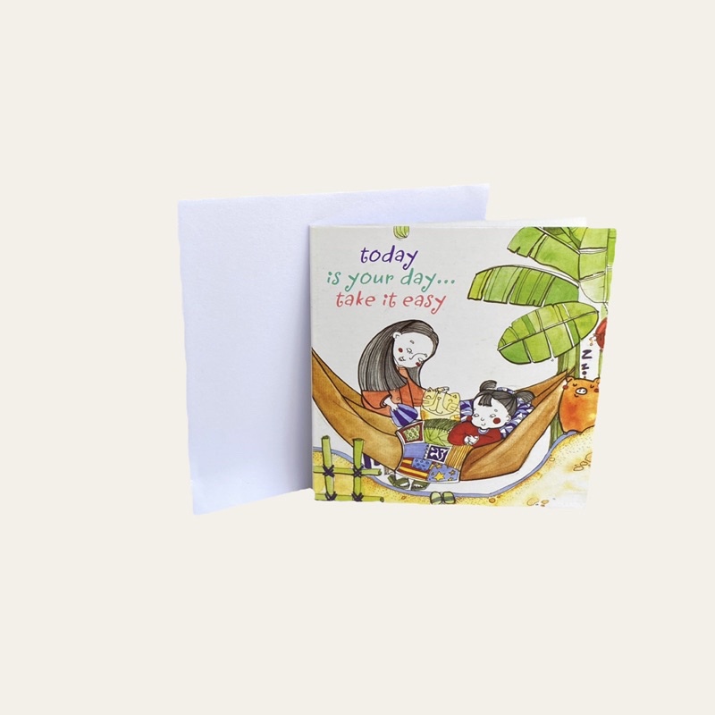 Thiệp chúc mừng sinh nhật có kèm bao thư (Kích thước: 8.5cm*8.5cm)
