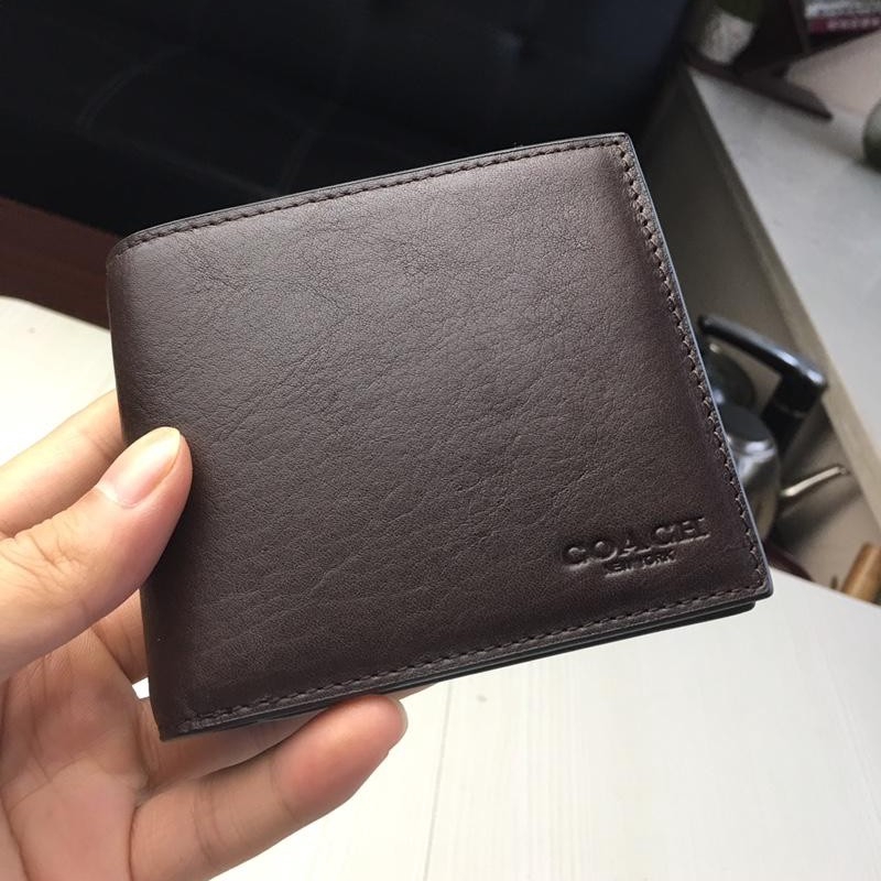 Ví da nam COACH / Ví gấp F74991