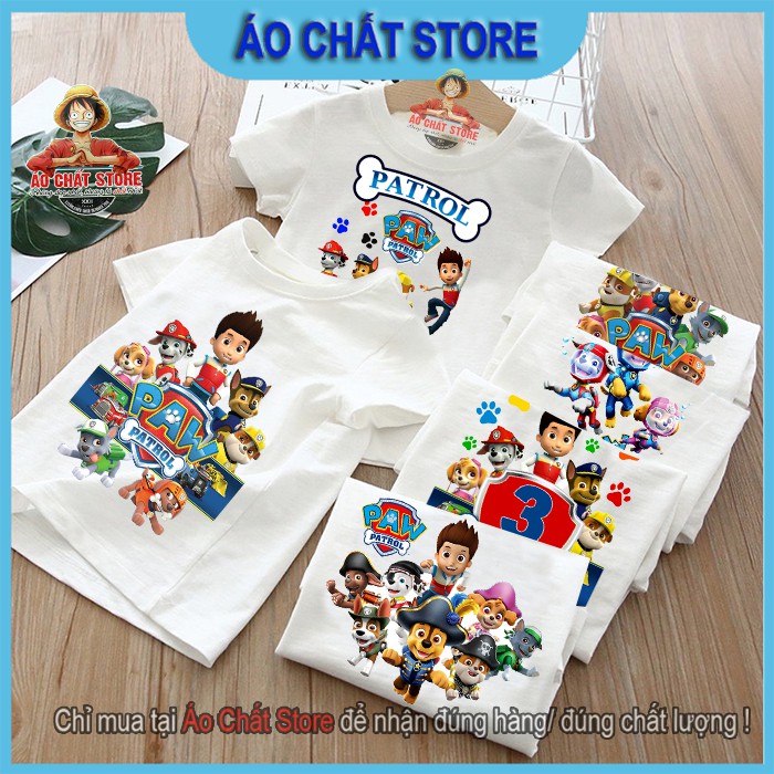 (VIDEO) BST Áo thun trẻ em Đội Chó cứu Hộ Paw Patrol siêu đẹp | Áo Paw Patrol cho bé trai | bé gái PA01 | Áo Chất Store