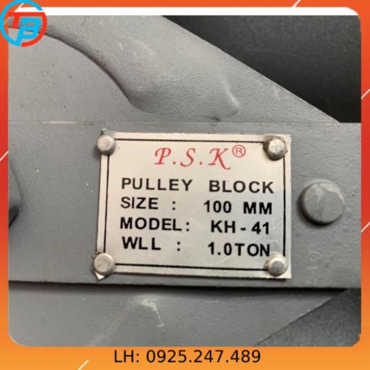 Ròng rọc PSK 500 kg - 1 Tấn - 2 Tấn cáp thép Thái Bình Vina