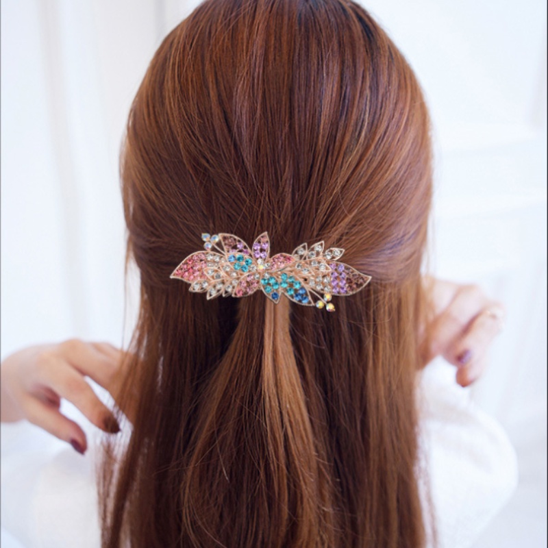 Kẹp Tóc Hình Hoa Đính Đá Thời Trang Cho Nữ