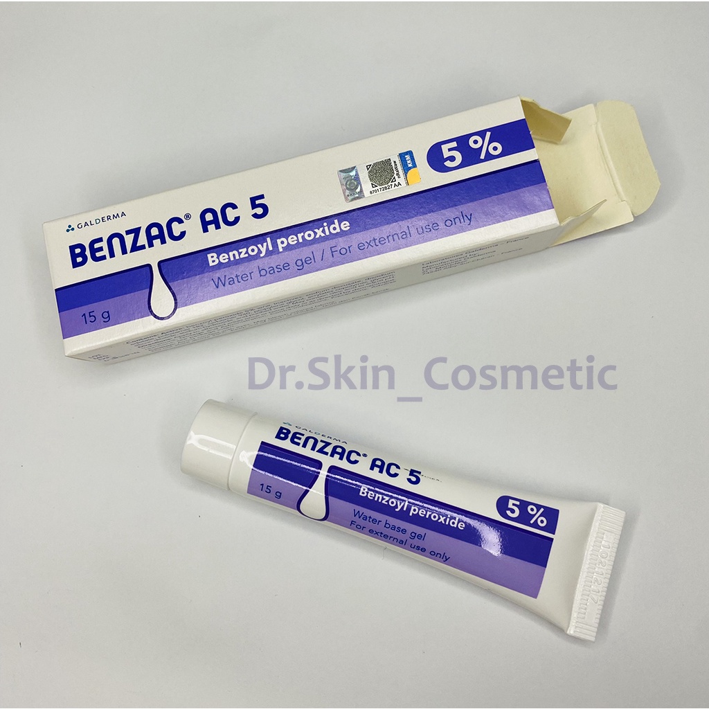 Benzac AC 5 Benzoyl Peroxide - Gel Chấm Mụn Giảm Viêm, Gom Cồi Se Nhân Mụn Cực Tốt (15g)